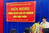 Xác định mẫu thịt heo đưa vào Trường Mầm non Hòa Bình bị nhiễm bệnh