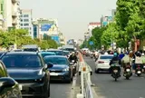Bất ngờ với hình ảnh ngày đầu tiên vận hành làn đảo chiều trên đường Cộng Hòa