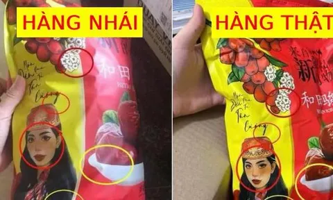 Táo đỏ Hằng Du Mục "nhái" phải nhìn kỹ chi tiết này mới không bị nhầm