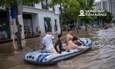 "Làng" biệt thự triệu đô hễ mưa là ngập bất ngờ đổi thay nhờ đoạn đường 200m nối với đại đô thị của Vinhomes