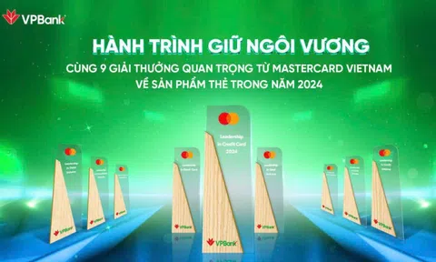 Mastercard vinh danh VPBank với 9 giải thưởng danh giá