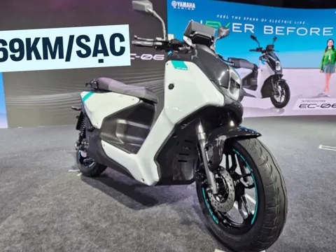 Yamaha EC-06 - Xe máy điện giá quy đổi hơn 47 triệu đồng, dáng thể thao, nếu về Việt Nam sẽ dễ ‘hot’ với tầm vận hành 169km/sạc