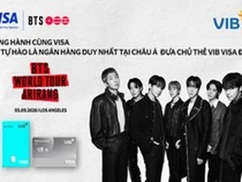 VIB là ngân hàng duy nhất tại châu Á hợp tác cùng Visa, đưa chủ thẻ Việt Nam đến BTS WORLD TOUR 'ARIRANG' TẠI LOS ANGELES