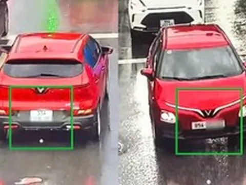 Hà Nội: Tài xế khai lý do lắp 2 biển số khác nhau trên cùng một ô tô