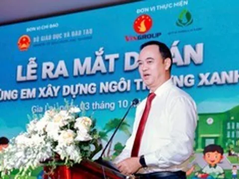Bộ Giáo dục và Đào tạo phối hợp với Quỹ Vì tương lai xanh triển khai dự án “Cùng em xây dựng ngôi trường xanh”