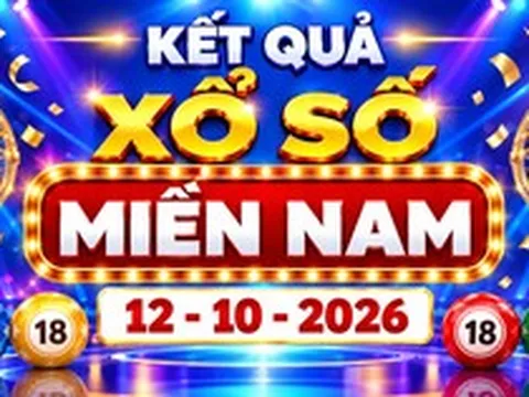 XSMN 12/10 - Kết quả xổ số miền Nam ngày 12 tháng 10