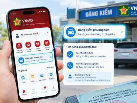VNeID bổ sung tính năng đăng kiểm phương tiện và cách tra cứu