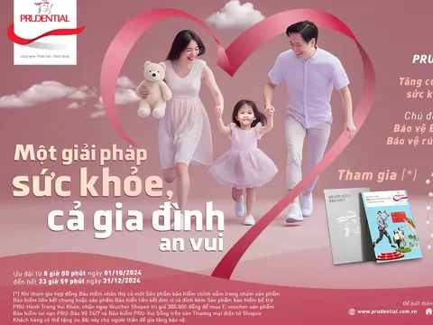 Prudential Việt Nam trao "món quà" chu toàn giải pháp bảo vệ sức khỏe cho cả gia đình dịp cuối năm