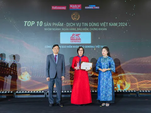 Generali Việt Nam được vinh danh Top 10 Sản phẩm – Dịch vụ tin dùng Việt Nam 2024 với Vita – Sức Khỏe Vàng