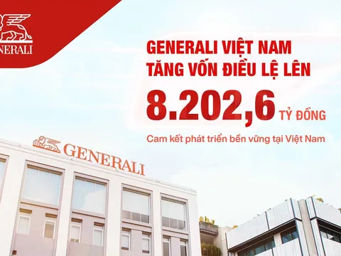 Cam kết phát triển bền vững, Generali Việt Nam tăng vốn điều lệ lên 8.202,6 tỷ đồng