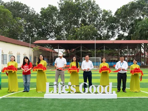LG Electronics khánh thành sân bóng “Hạt Giống Tài Năng”, góp phần nâng cao sức khỏe thể chất, cải thiện chất lượng giáo dục cho trẻ em