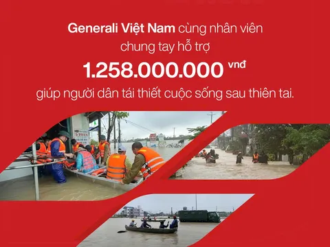 Generali Việt Nam chung tay hỗ trợ hơn 1,2 tỷ đồng giúp người dân tái thiết cuộc sống sau thiên tai