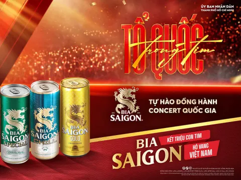 Bia Saigon đồng hành cùng “Concert Quốc gia” Tổ quốc trong tim 2026 trước thềm Quốc khánh 2/9